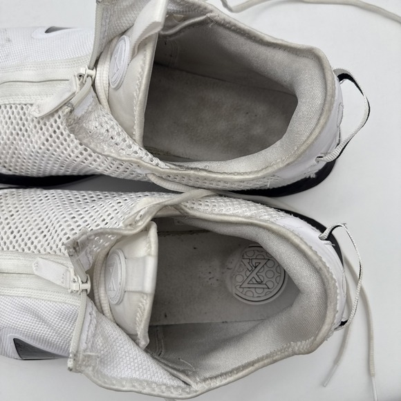 Nike Mens PG 4 Air Strobel Basketball Shoes White Black Zipper CW4134-101 SZ 17 - Picture 12 of 15